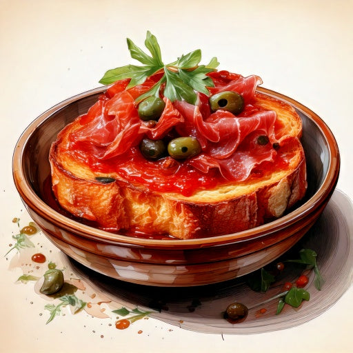 Pan tomate con jamon